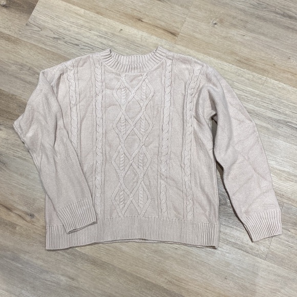 Joe Fresh x Jillian Harris Pink Cable Knit Sweater - Picture 8 of 10